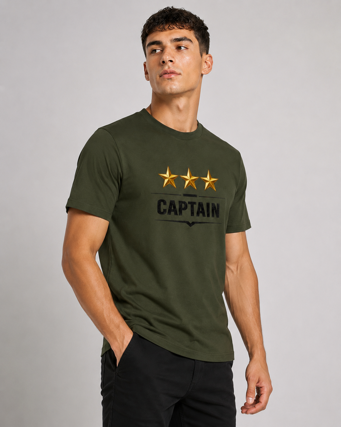 Army Captain Tshirt - Unisex Classic Crew T-Shirt