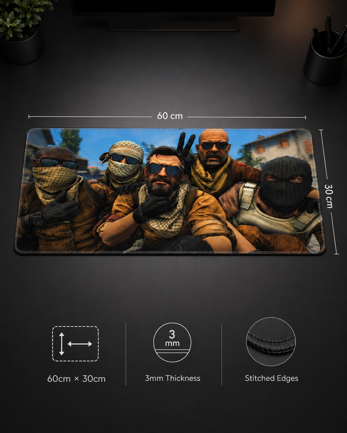 CSGO-Inferno Gaming Pad 60cm X 30cm