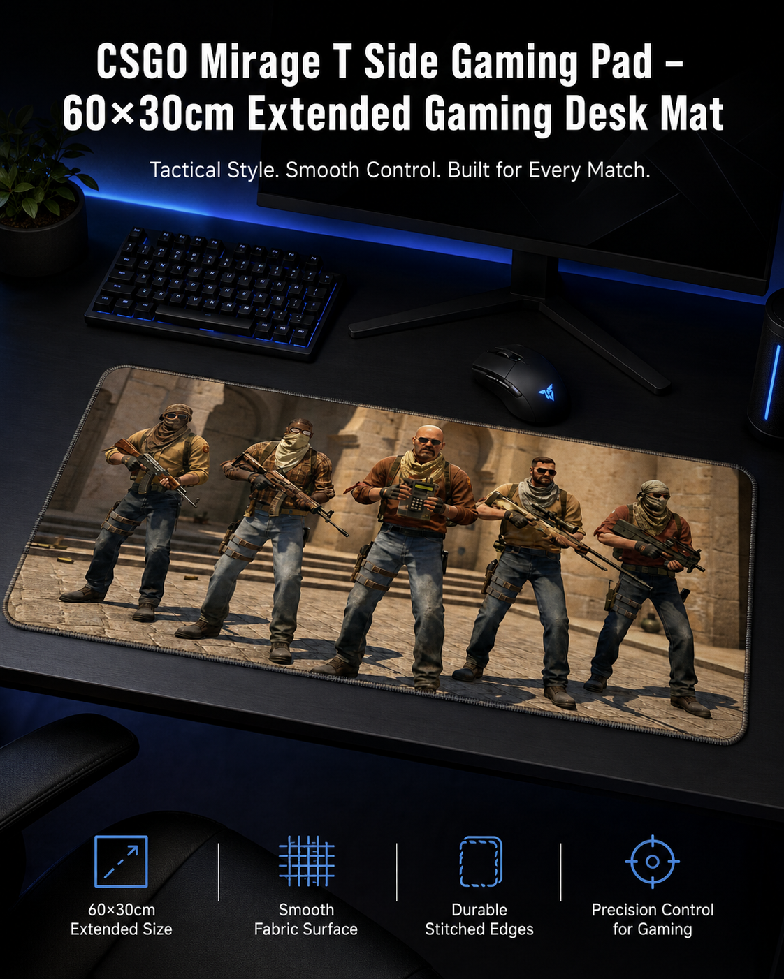 CSGO-Mirage T Side-Gaming Pad 60cm X 30cm