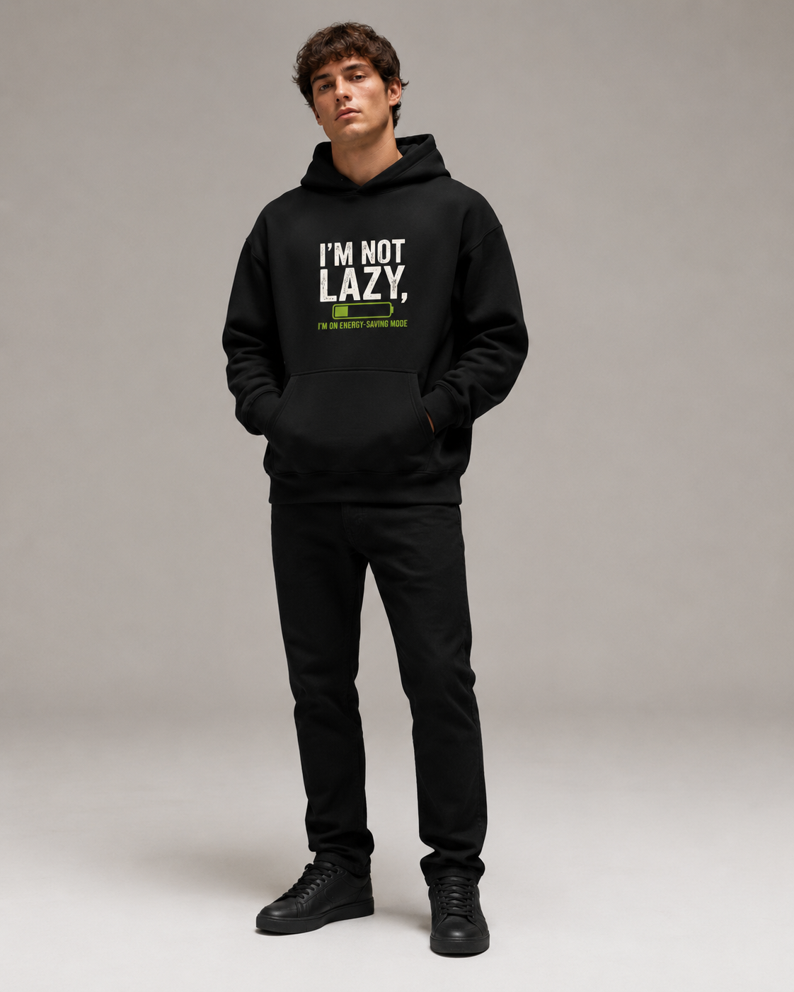 Energy Saving Mode Hoodie- Unisex Hoodie