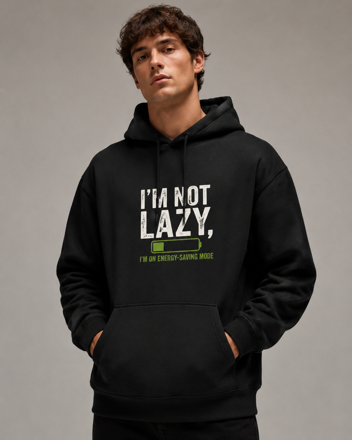 Energy Saving Mode Hoodie- Unisex Hoodie