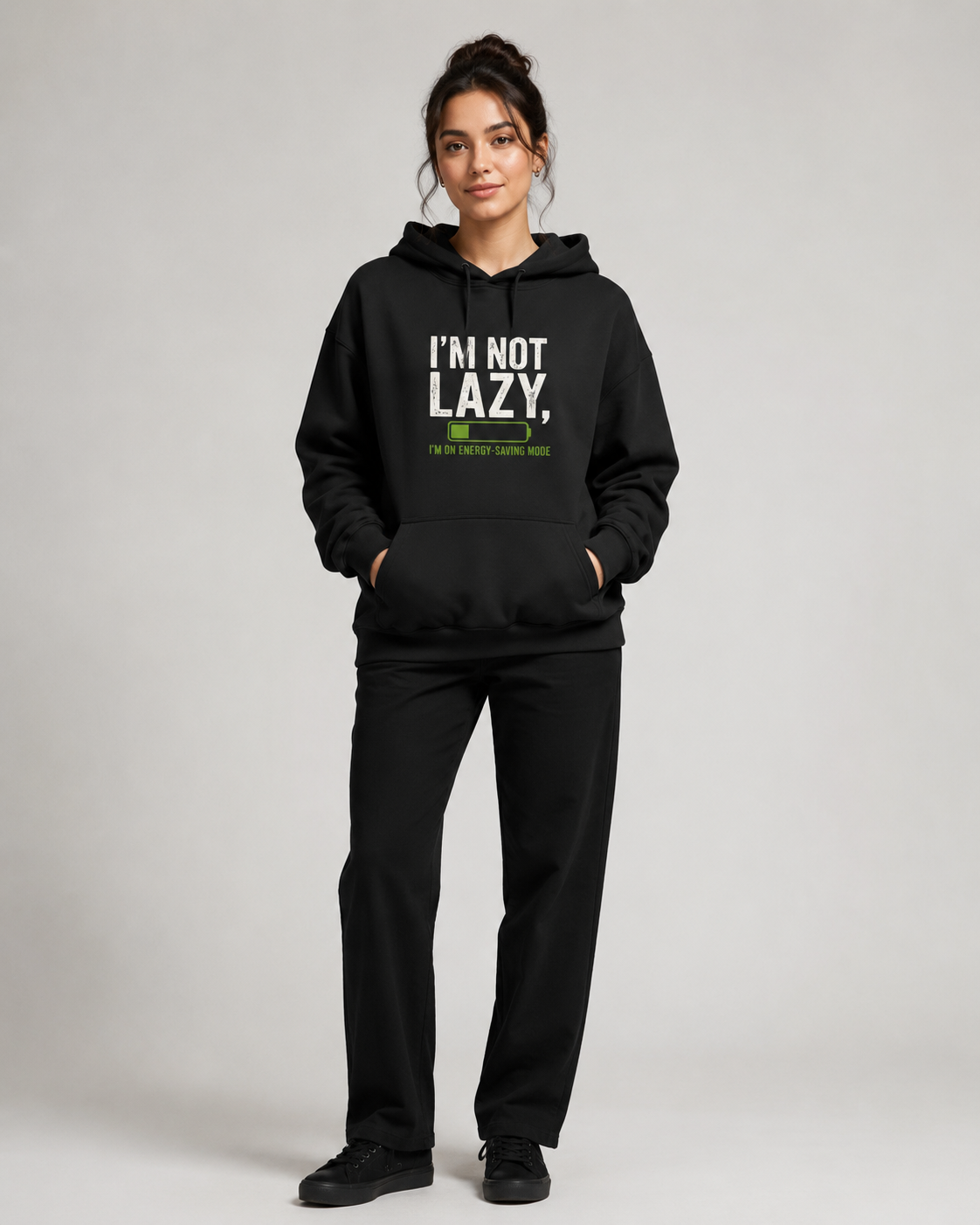 Energy Saving Mode Hoodie- Unisex Hoodie