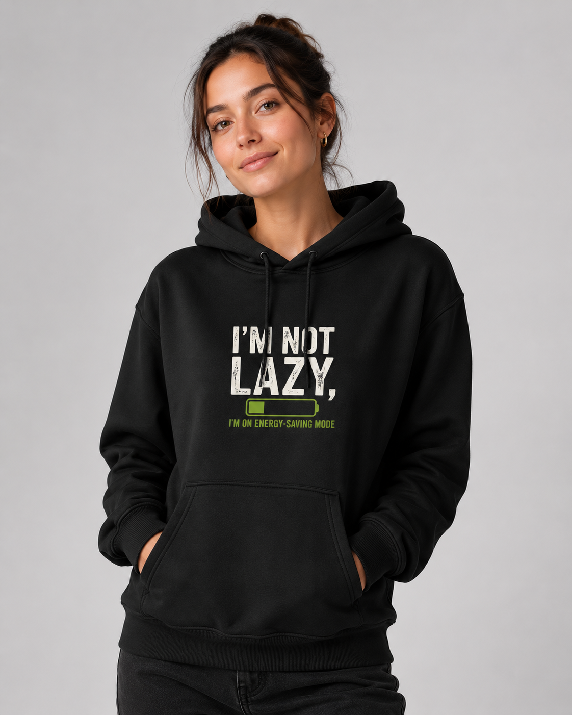 Energy Saving Mode Hoodie- Unisex Hoodie