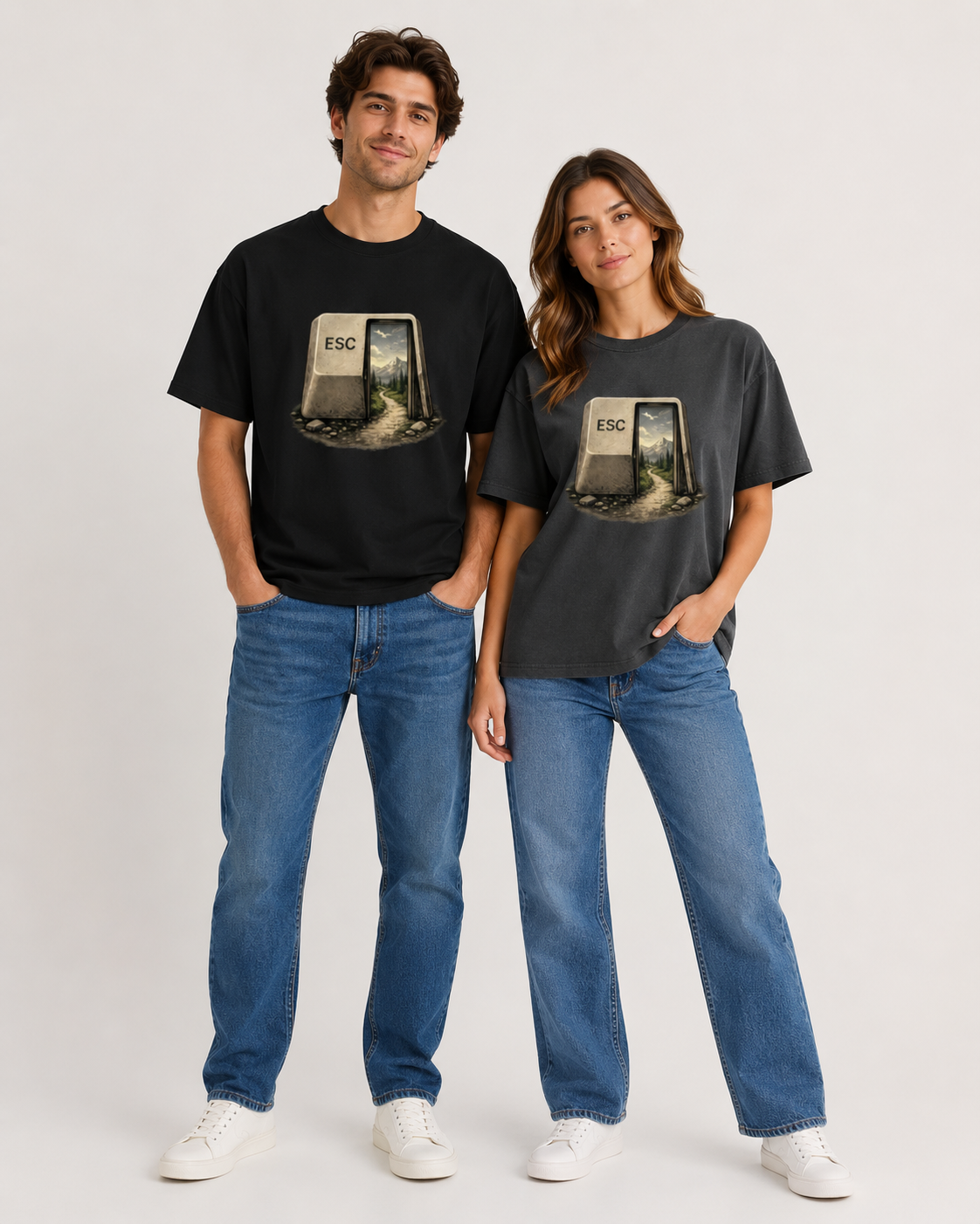 Escape Key T-shirt- Unisex Classic Crew T-Shirt