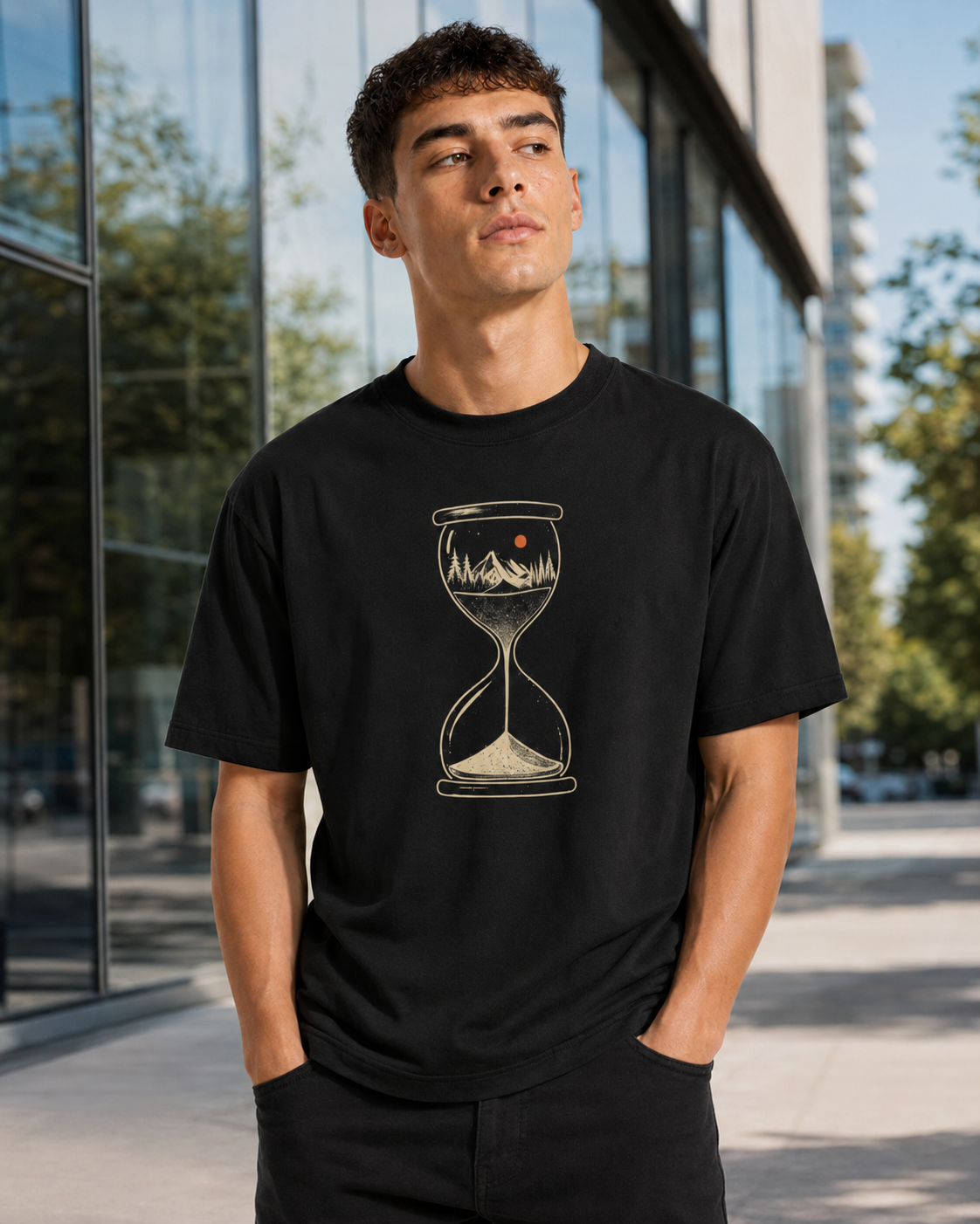 Eternal Hour Glass T-Shirt - Unisex Classic Crew T-Shirt