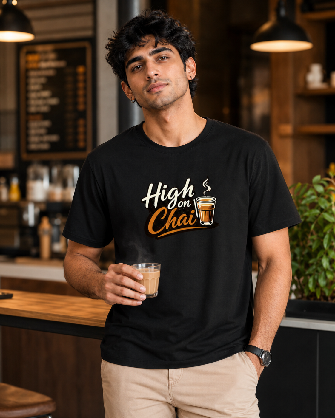 High on Chai - Unisex Classic Crew T-Shirt