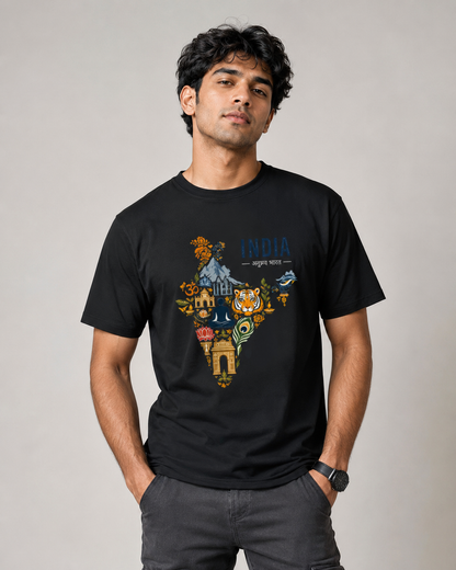 India Heritage T-shirt- Unisex Classic Crew T-Shirt