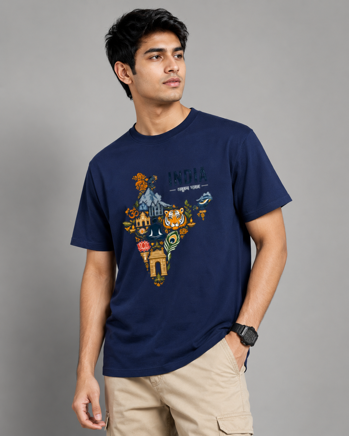 India Heritage T-shirt- Unisex Classic Crew T-Shirt