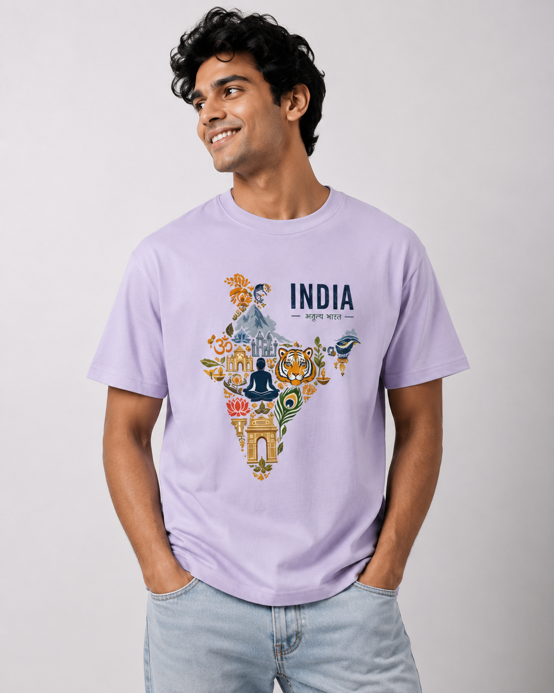 India Heritage T-shirt- Unisex Classic Crew T-Shirt