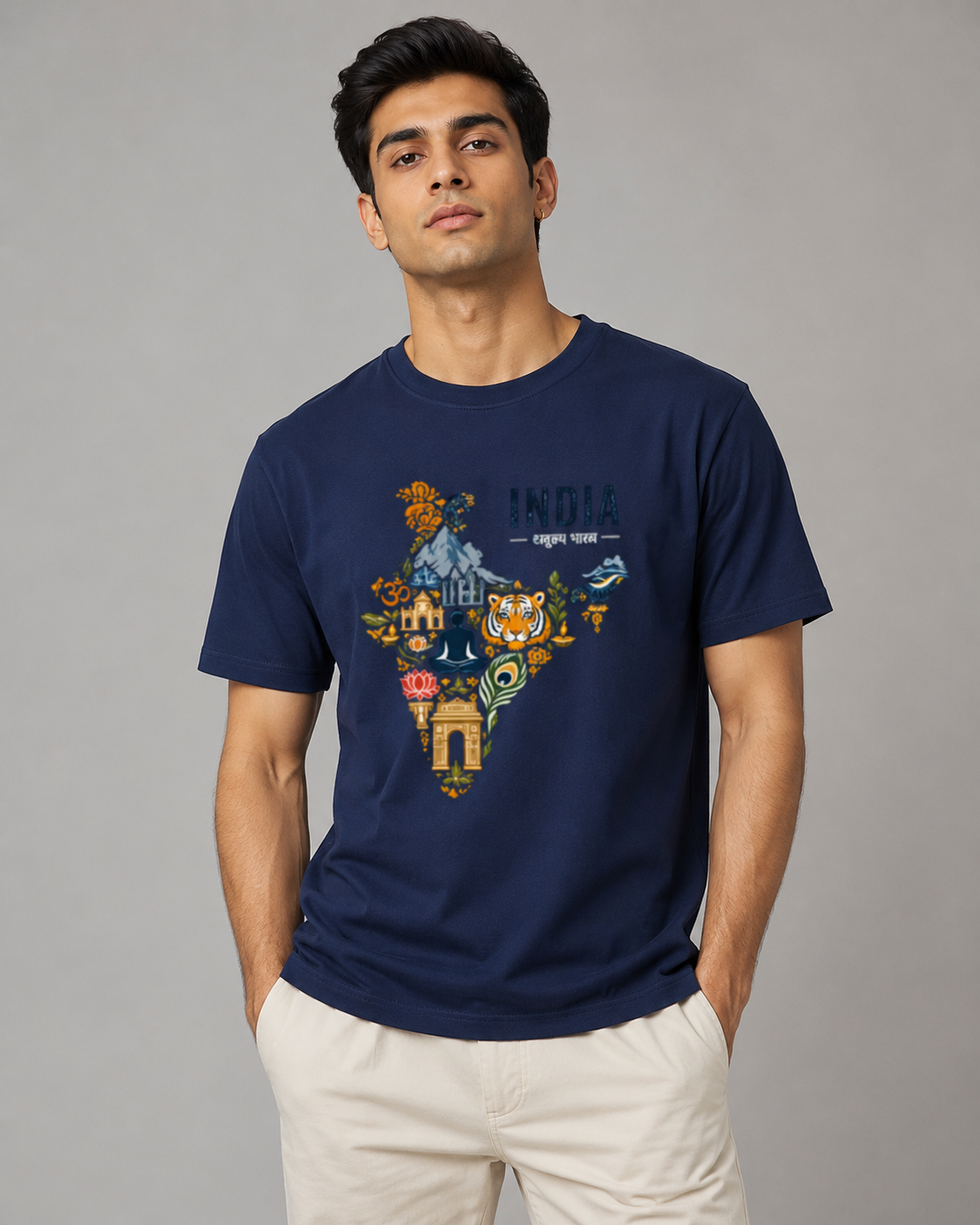 India Heritage T-shirt- Unisex Classic Crew T-Shirt
