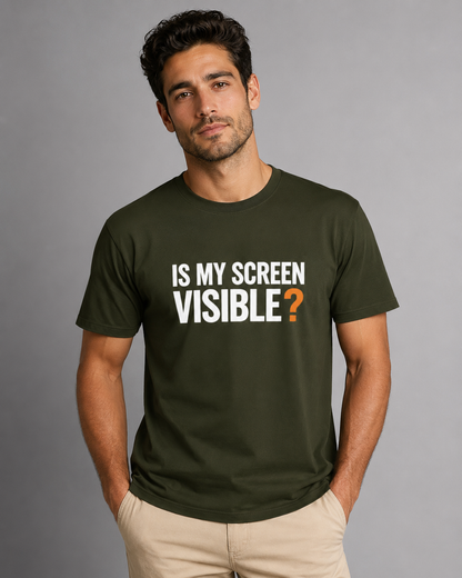 Is My Screen Visible?- Unisex Classic Crew T-Shirt