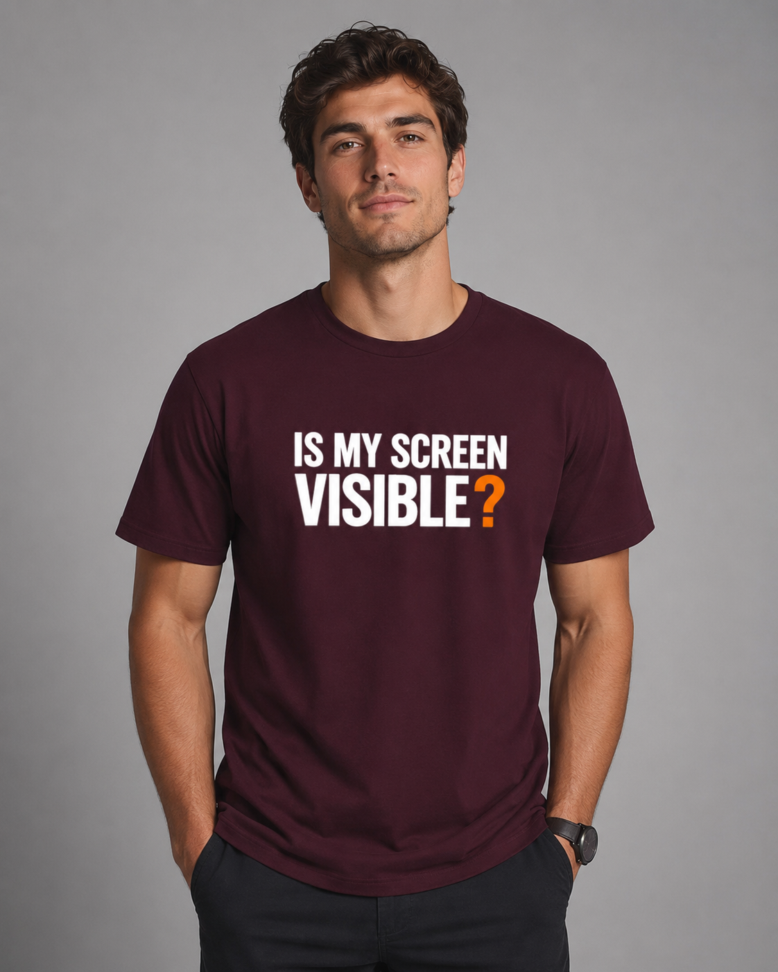 Is My Screen Visible?- Unisex Classic Crew T-Shirt
