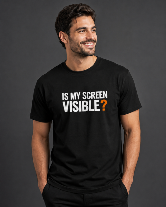 Is My Screen Visible?- Unisex Classic Crew T-Shirt