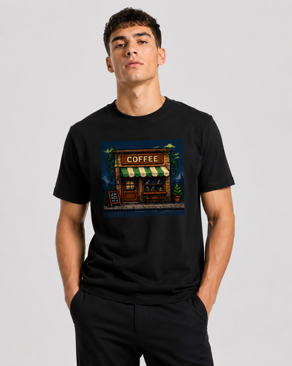 Midnight Coffee Tshirt - Unisex Classic Crew T-Shirt