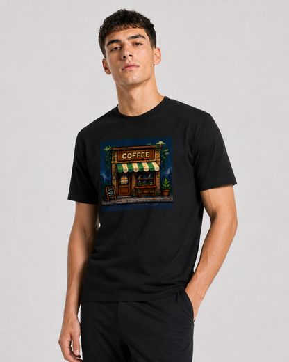 Midnight Coffee Tshirt - Unisex Classic Crew T-Shirt