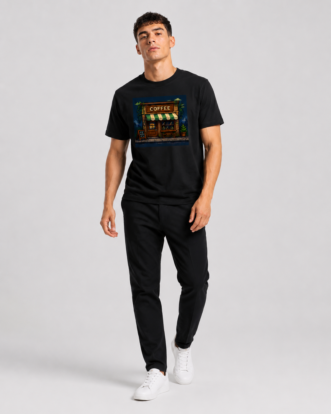 Midnight Coffee Tshirt - Unisex Classic Crew T-Shirt
