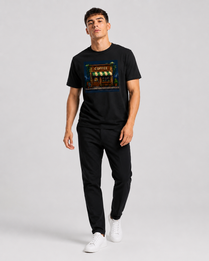 Midnight Coffee Tshirt - Unisex Classic Crew T-Shirt