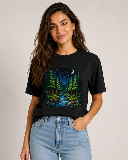 Midnight Forest T shirt - Women