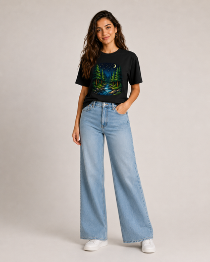 Midnight Forest T shirt - Women