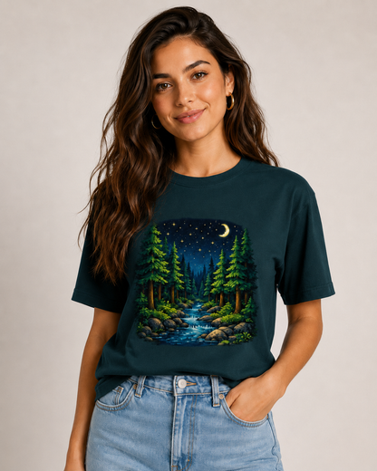 Midnight Forest T shirt - Women