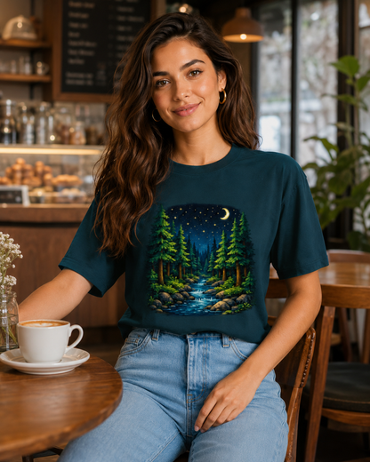 Midnight Forest T shirt - Women