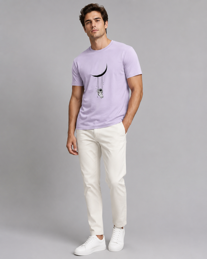 Moon Drift Graphic Tee-Unisex Classic Crew T-Shirt