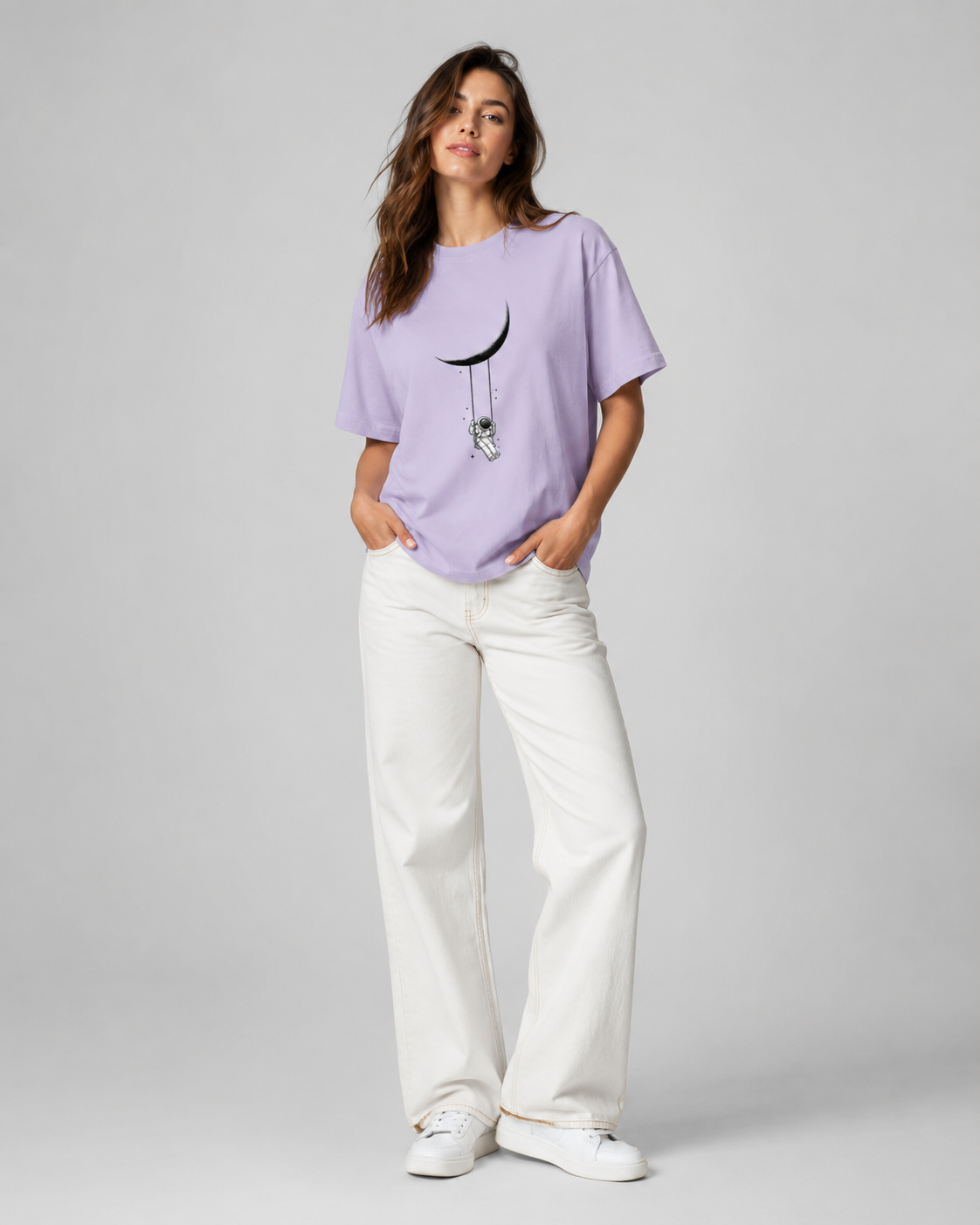 Moon Drift Graphic Tee - Women