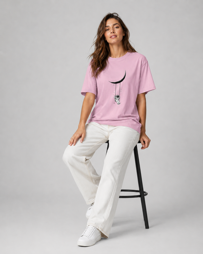 Moon Drift Graphic Tee - Women
