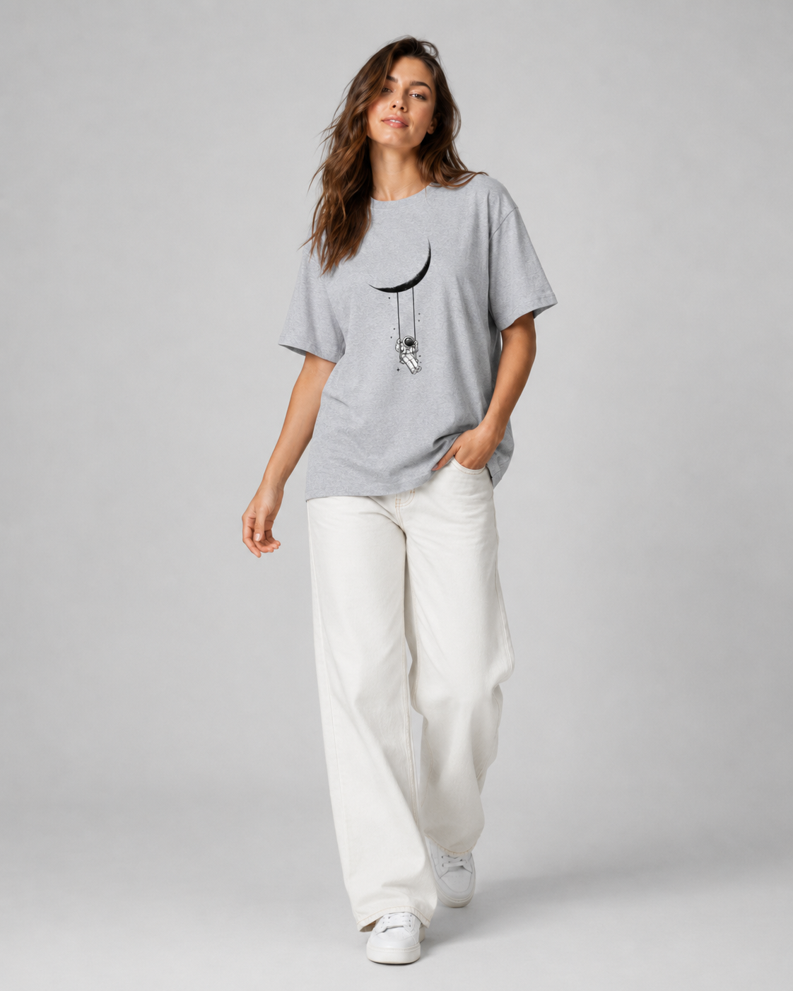 Moon Drift Graphic Tee - Women