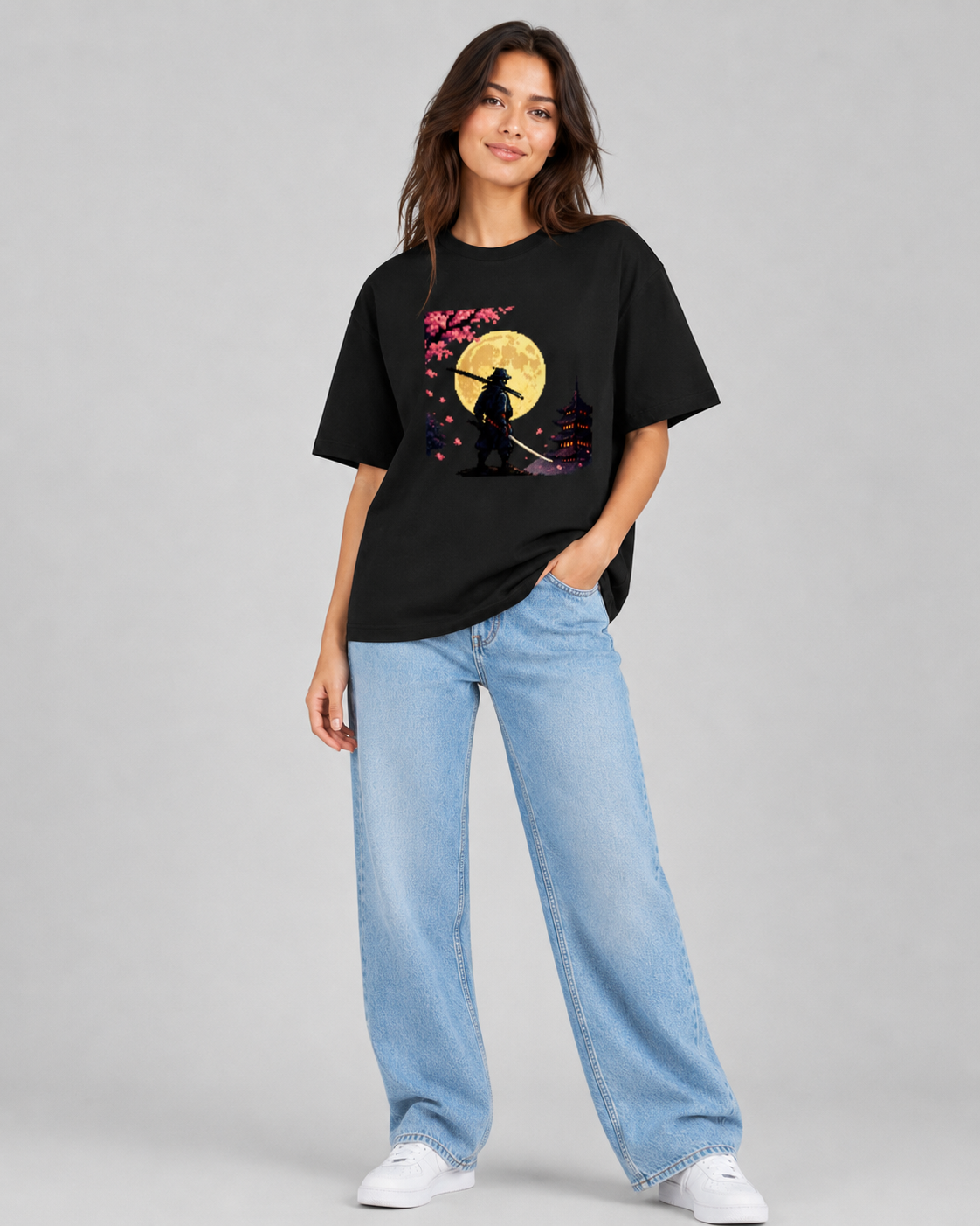 Moonlit Samurai T-shirt - Women