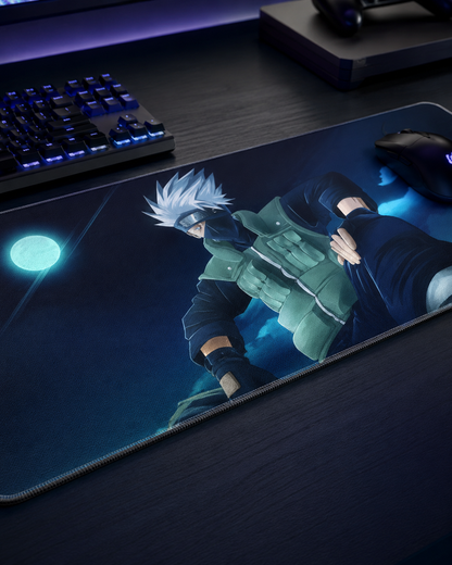 Moonlit Shadow Ninja Anime Mousepad – 80×33cm Extended Gaming Desk Mat