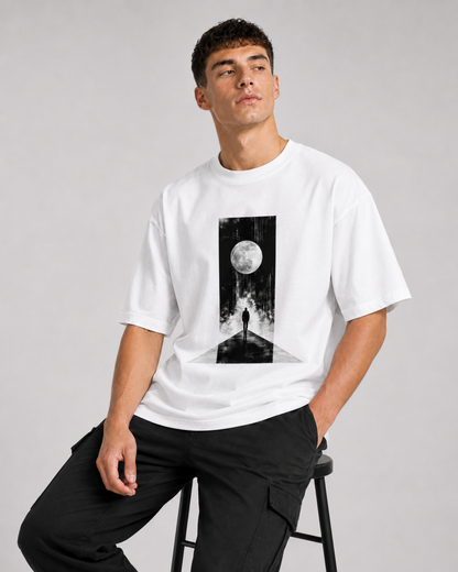 Moonlit Silence T-shirt - Unisex Classic Crew T-Shirt