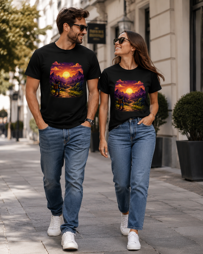 Pixel Journey T shirt- Unisex Classic Crew T-Shirt
