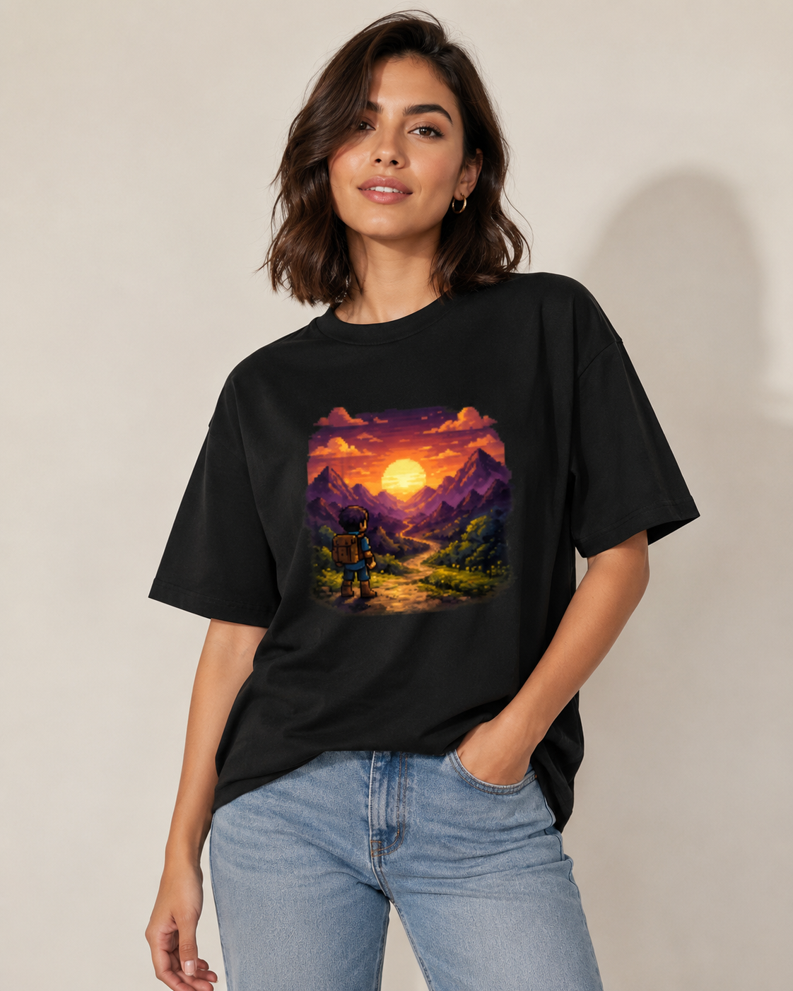 Pixel Journey T shirt- Women