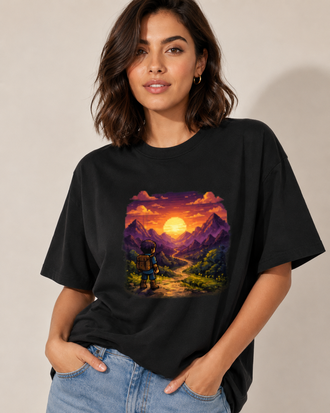 Pixel Journey T shirt- Women