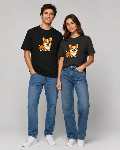 Pixel Puppy T-shirt- Unisex Classic Crew T-Shirt
