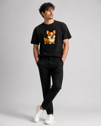 Pixel Puppy T-shirt- Unisex Classic Crew T-Shirt
