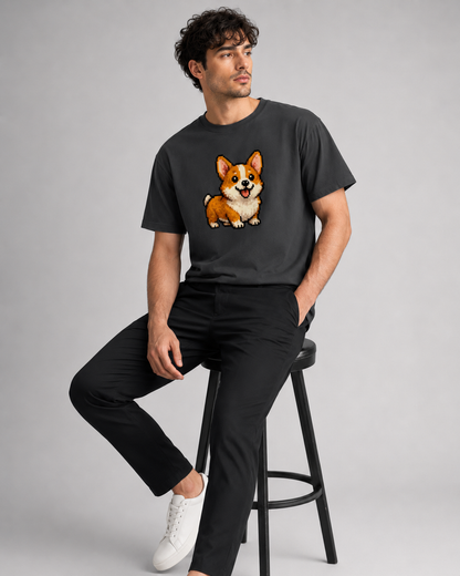 Pixel Puppy T-shirt- Unisex Classic Crew T-Shirt