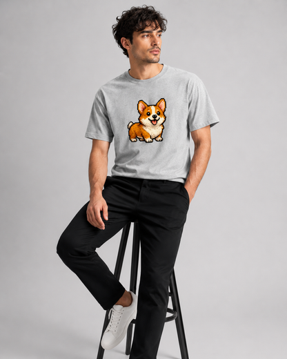 Pixel Puppy T-shirt- Unisex Classic Crew T-Shirt