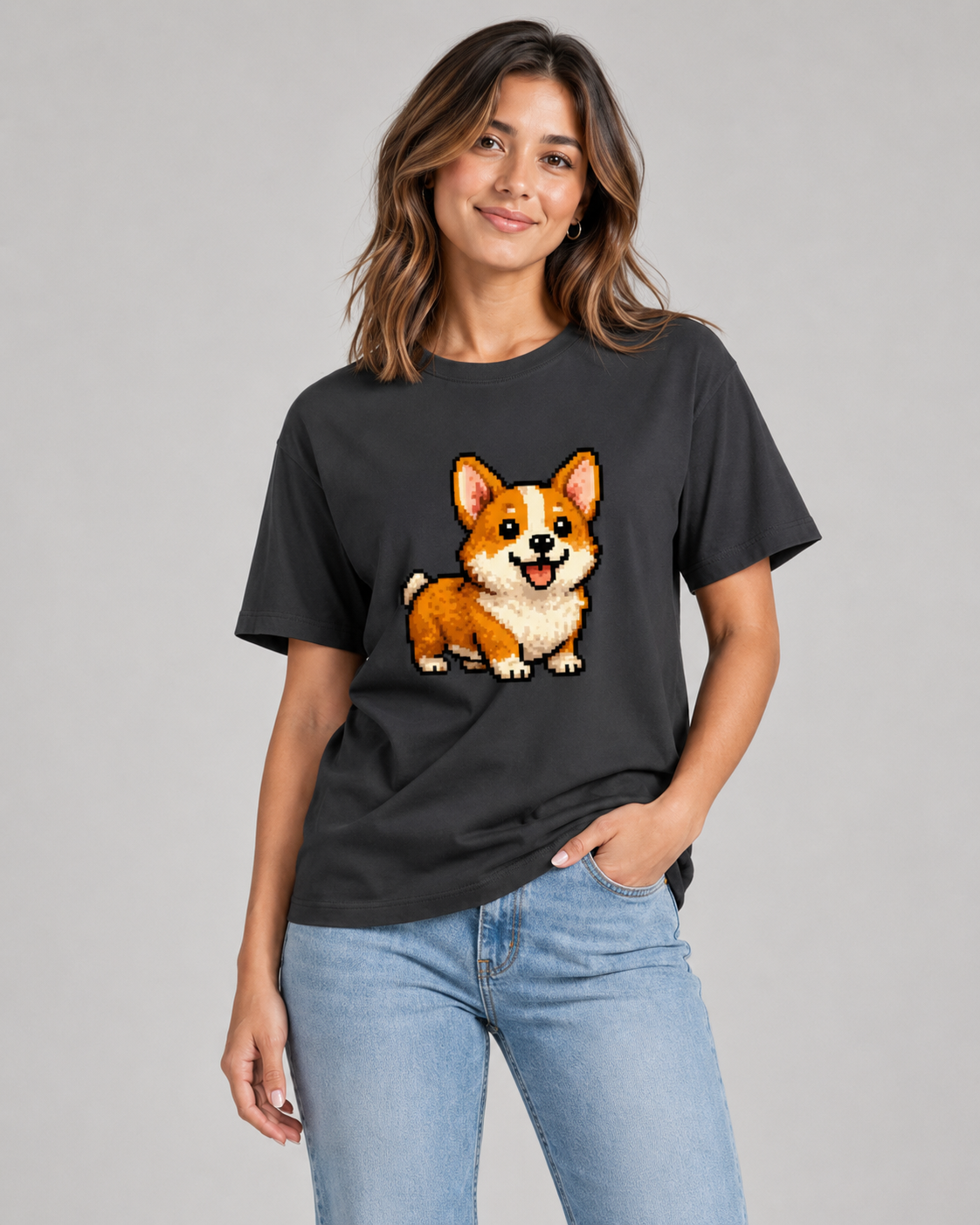 Pixel Puppy T-shirt- Women