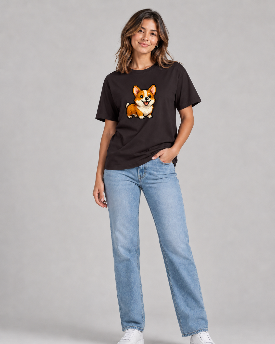 Pixel Puppy T-shirt- Women