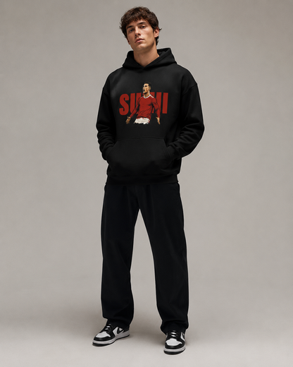 Suiiiii Statement Hoodie Black