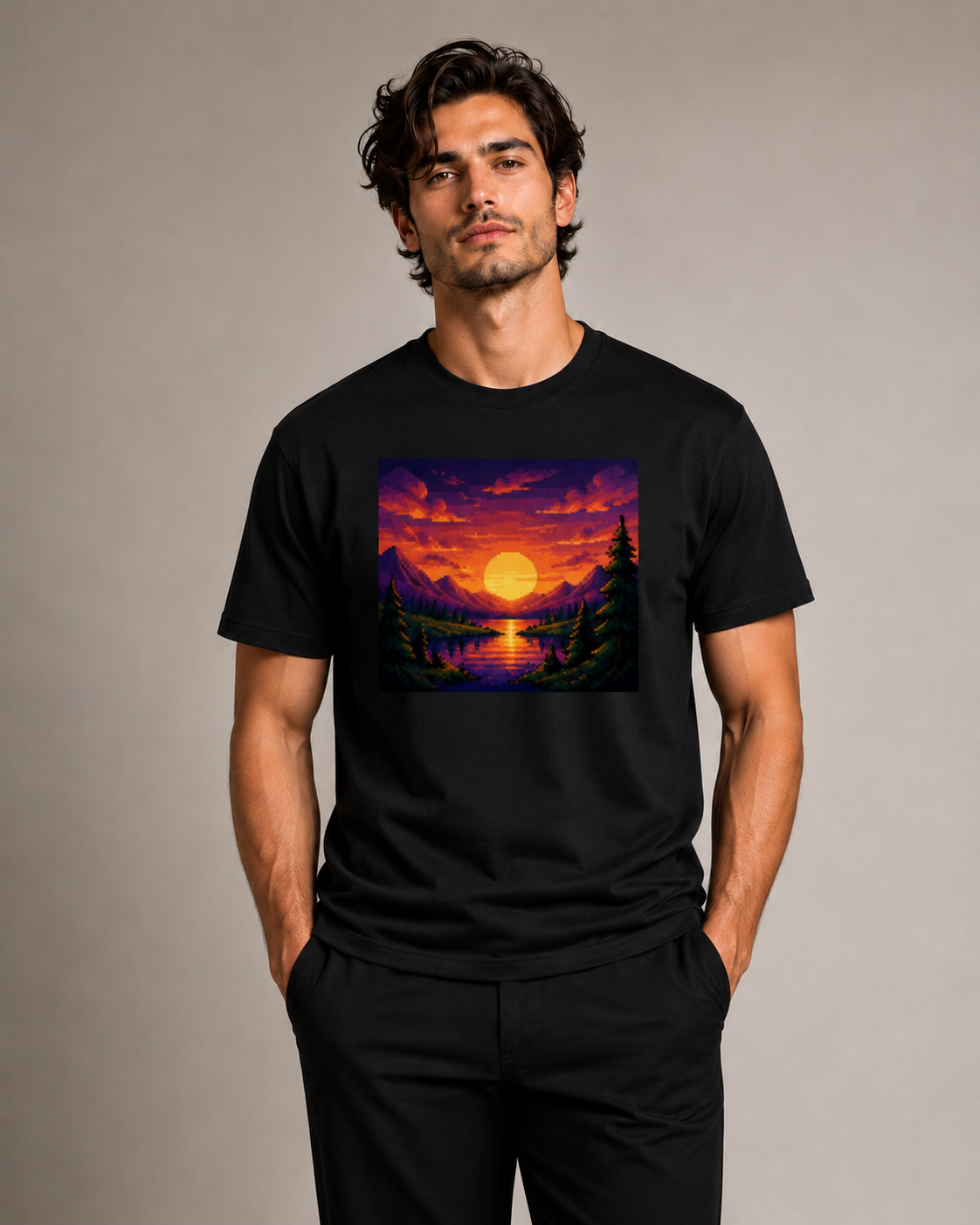 Sunset Escape T shirt - Unisex Classic Crew T-Shirt
