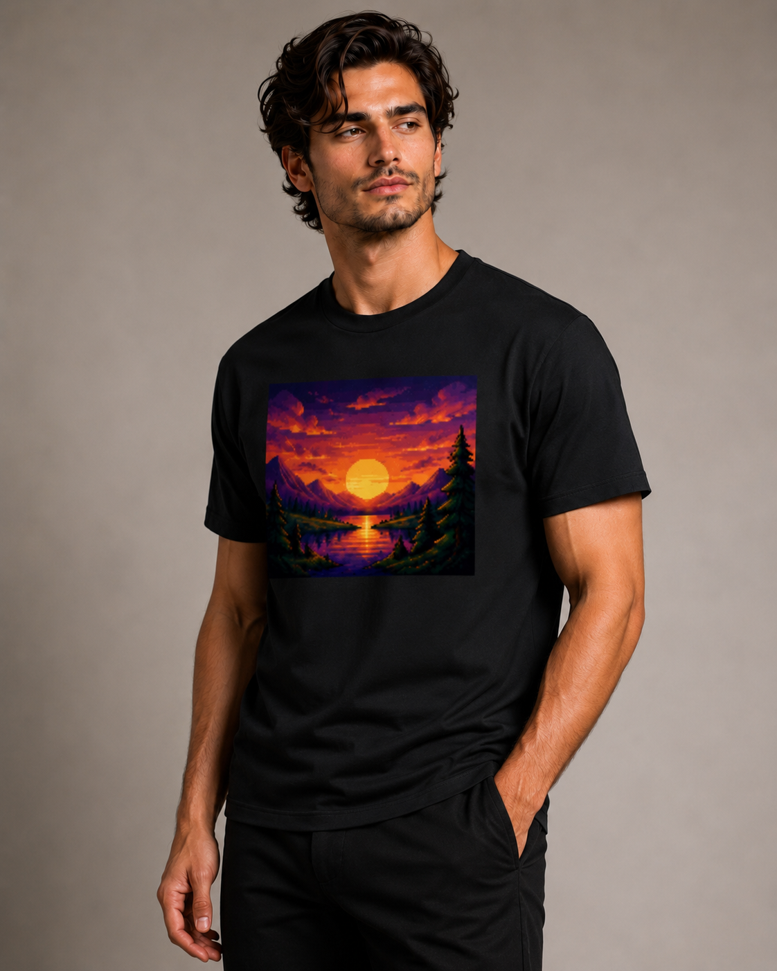 Sunset Escape T shirt - Unisex Classic Crew T-Shirt