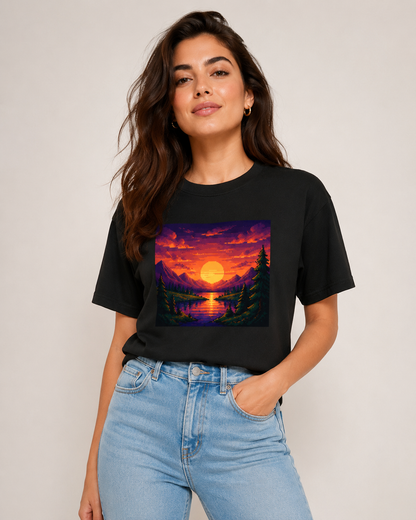 Sunset Escape T shirt - Women