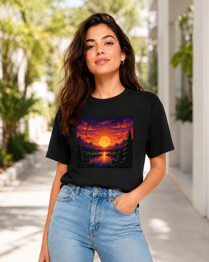 Sunset Escape T shirt - Women