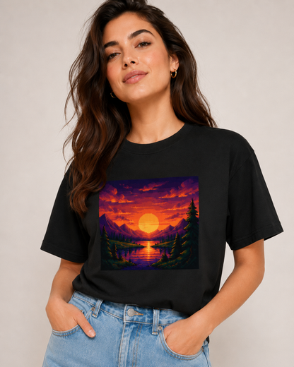 Sunset Escape T shirt - Women