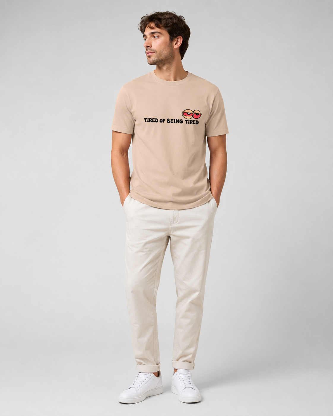 Tired of Being Tired T-shirt- Unisex Classic Crew T-Shirt