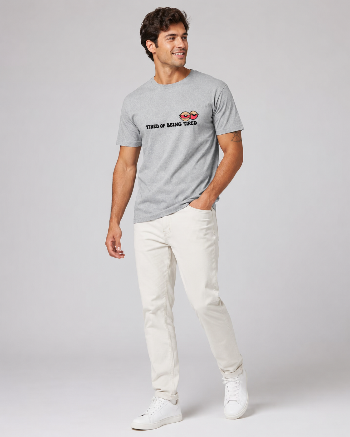 Tired of Being Tired T-shirt- Unisex Classic Crew T-Shirt
